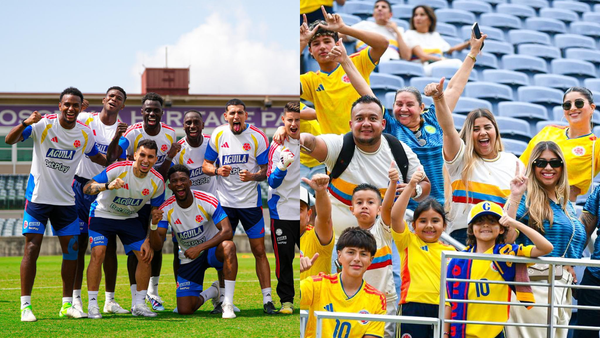 [Video] A todo pulmón se cantó el himno de Colombia en el duelo ante Croacia
