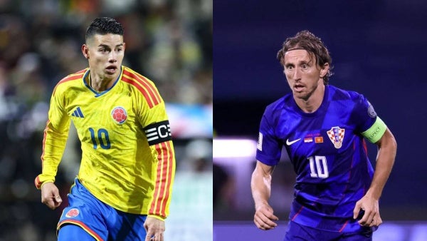 [Video] James y Modric se fundieron en un emotivo abrazo previo a Colombia vs Croacia