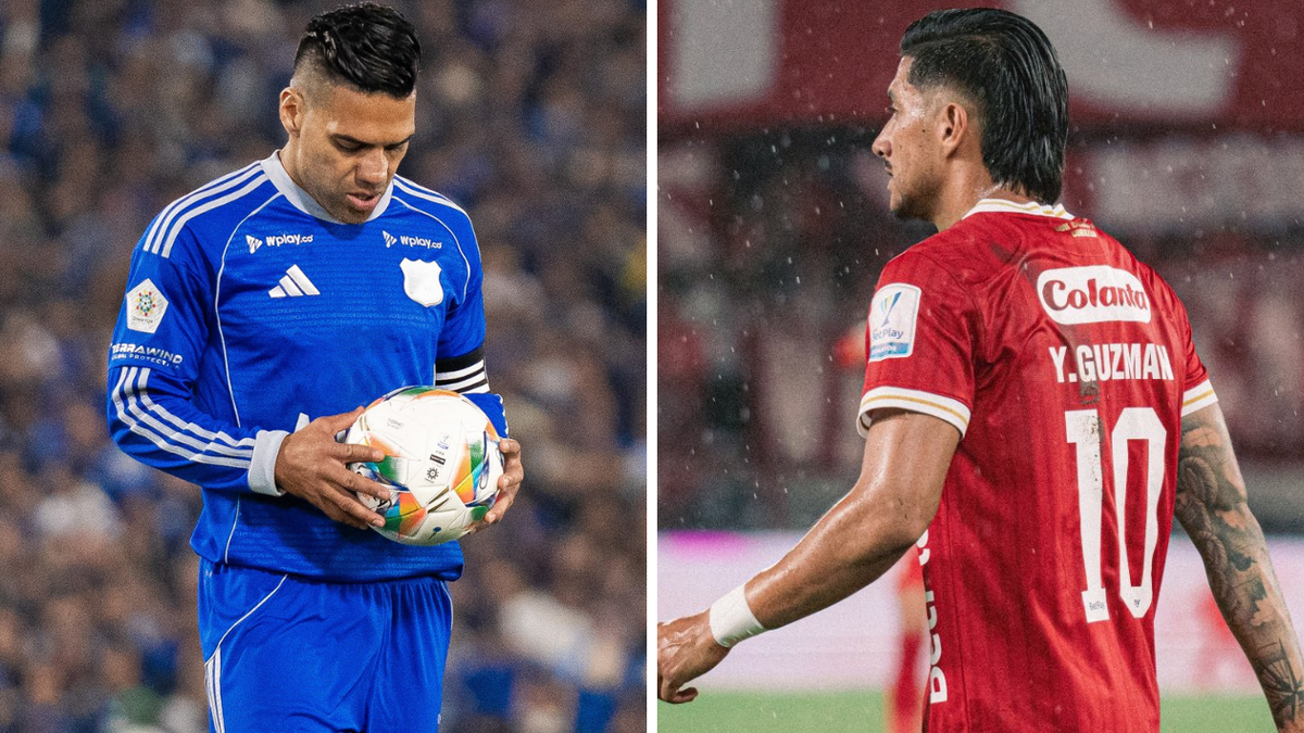 Falcao de Millonarios y Guzmán de América.