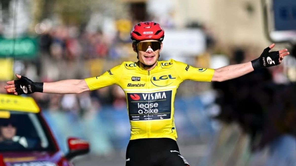 Jonas Vingegaard, pedalista danés.