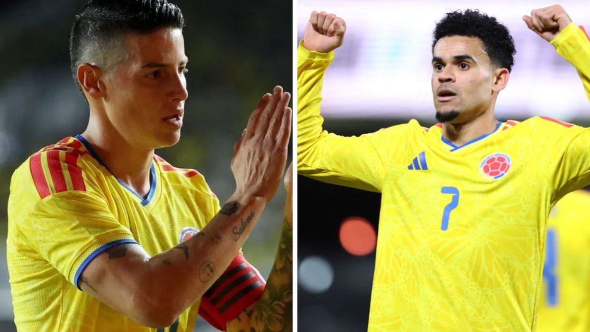 James y Lucho con la tricolor.