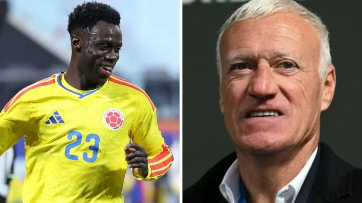 Sánchez y el DT de Francia.