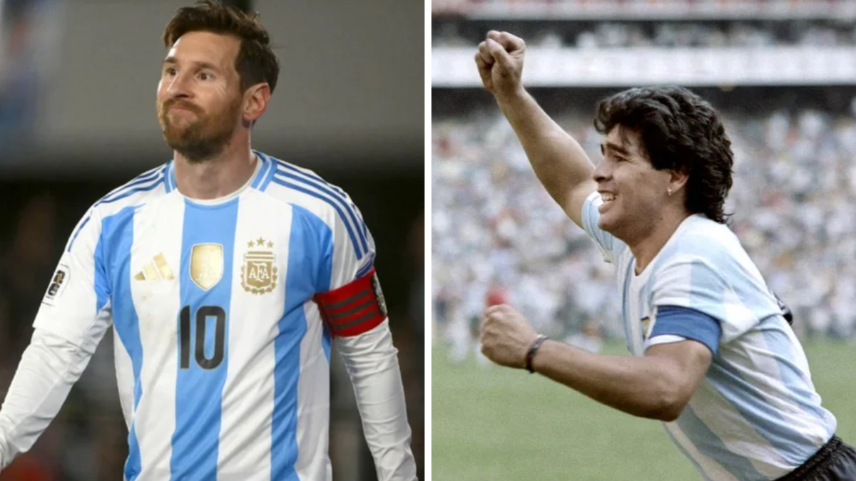 Lionel Messi y Diego Maradona.