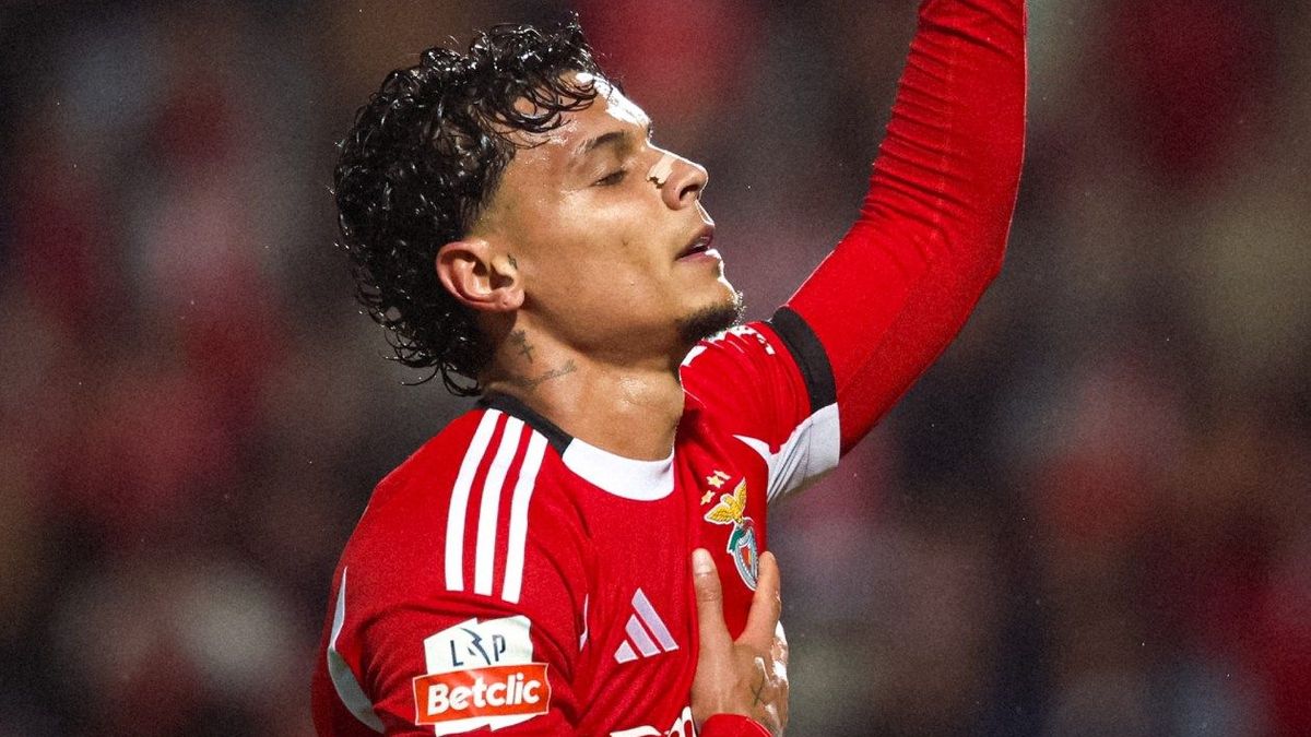 Richard Ríos marcó gol con el Benfica