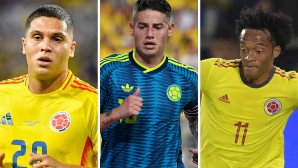James Rodríguez igualaría récord de Juanfer Quintero y Juan Cuadrado en Selección Colombia