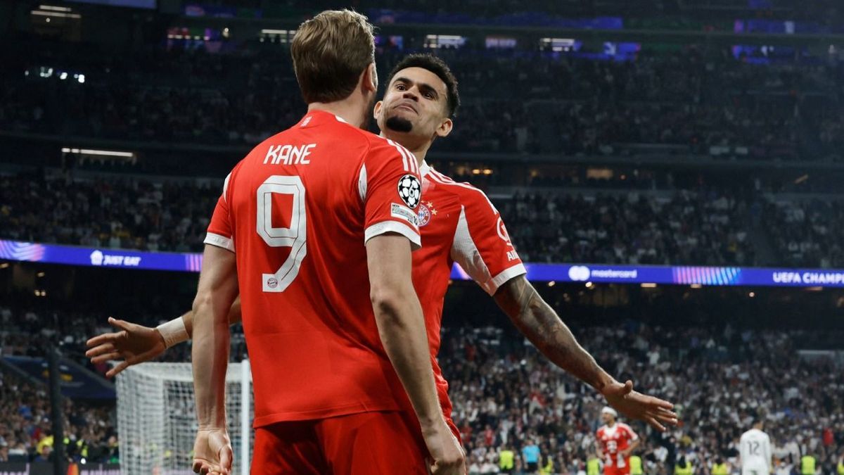 Luis Díaz y Harry Kane golpearon al Real Madrid