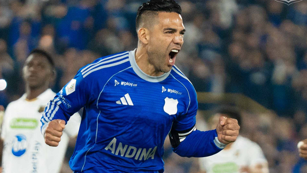 Falcao debutó oficialmente con Millonarios en la Copa Sudamericana