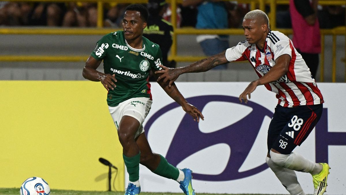 Jhon Arias y su momento especial en Junior vs. Palmeiras