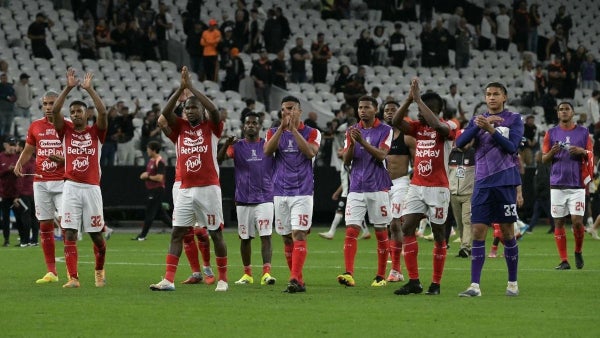 Tabla de posiciones del grupo E en la Copa Libertadores tras la derrota de Santa Fe