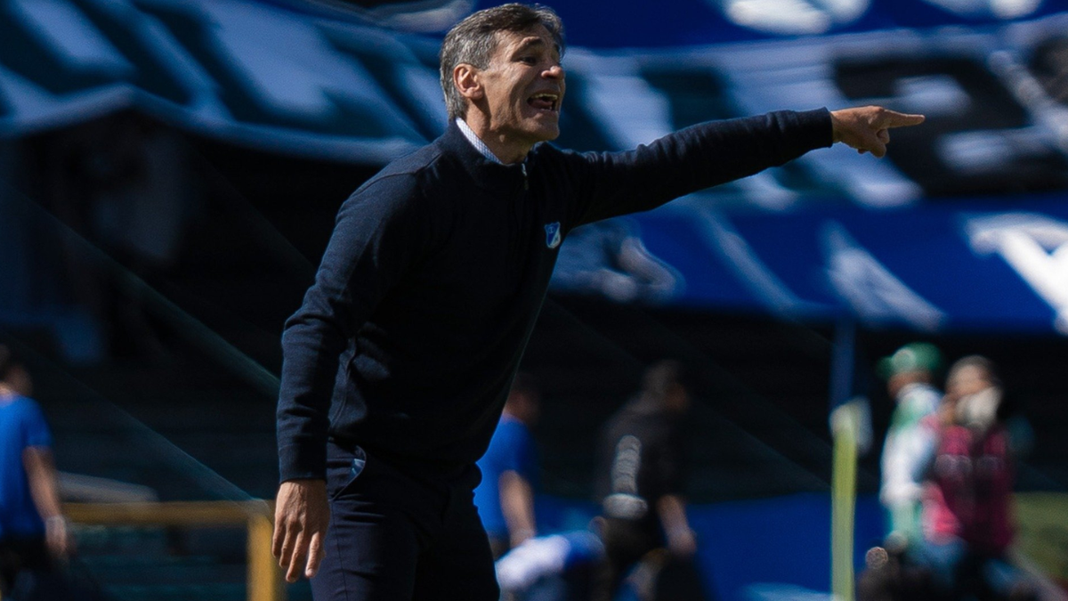 Se evidenció problema entre Fabián Bustos y un jugador de Millonarios