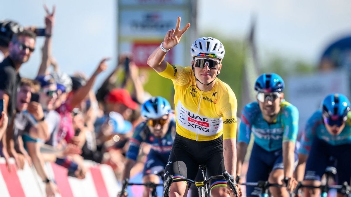 Tadej Pogacar, líder del Tour de Romandía