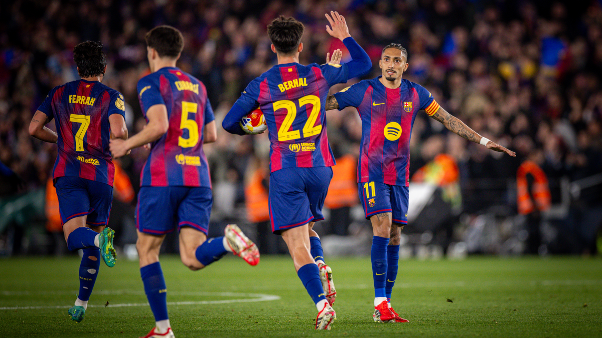 Jugadores del Barcelona.