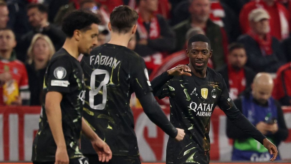 Dembélé abrió el marcador para PSG contra Bayern Múnich