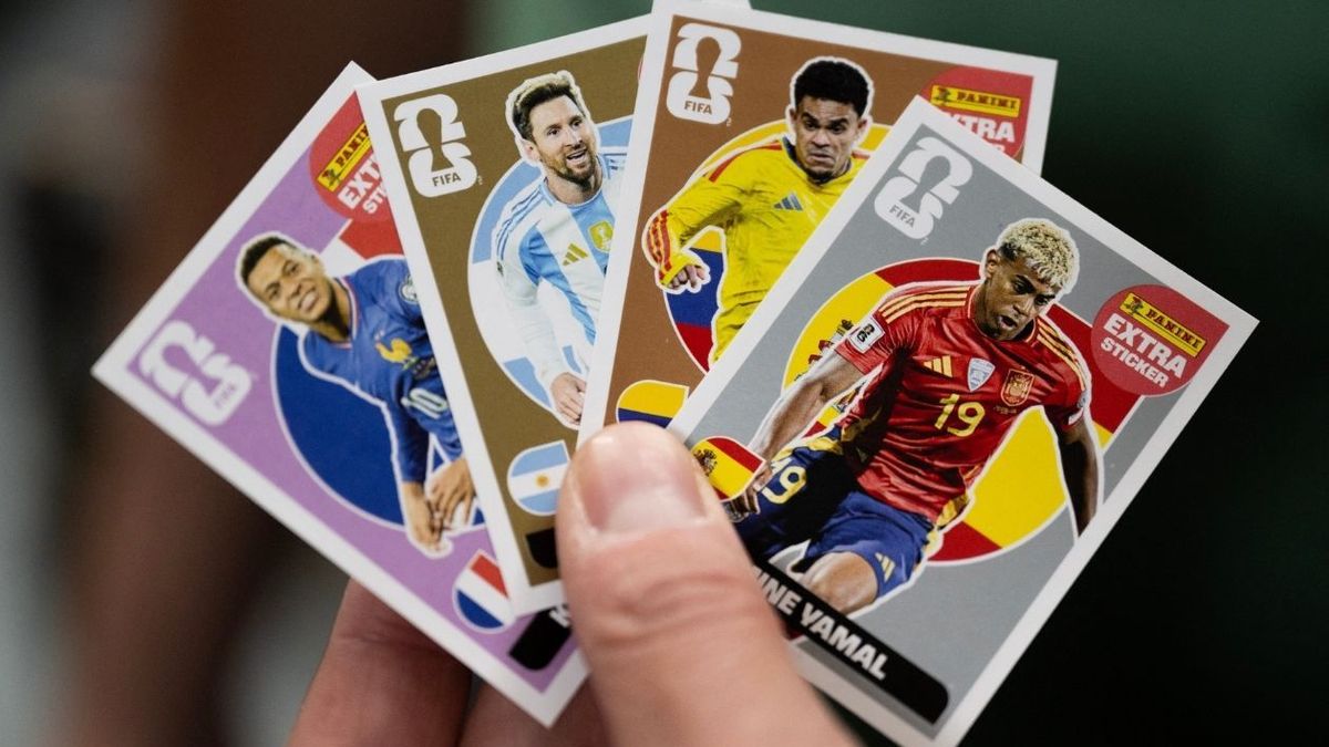 Álbum de Panini del Mundial.
