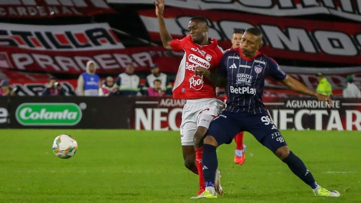 Santa Fe Vs Junior, semifinal de ida de la Liga BetPlay