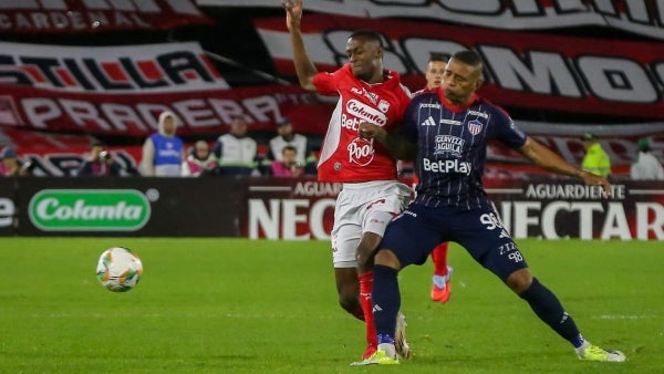 Santa Fe y Junior empataron en la semifinal de ida de la Liga BetPlay