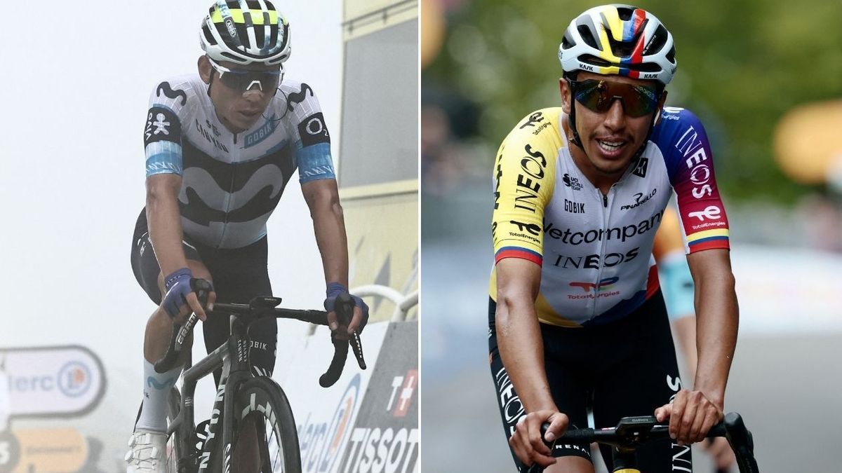 Einer Rubio y Egan Bernal, los dos colombianos en el Giro de Italia 2026.