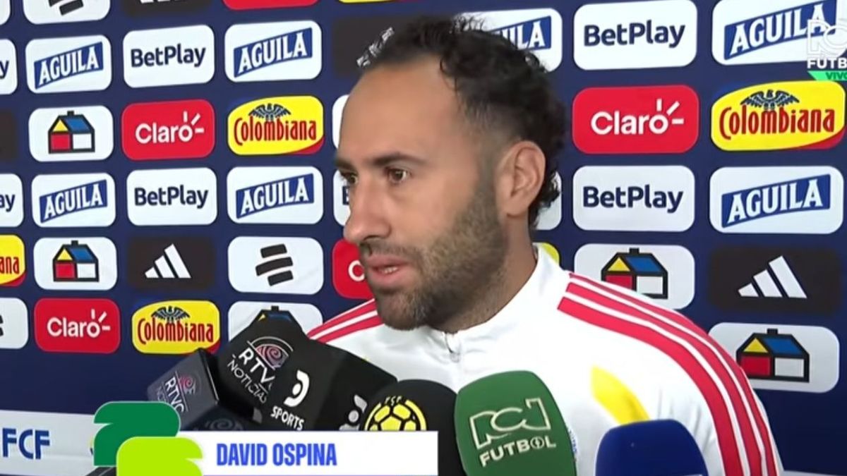 David Ospina, portero de la Selección Colombia en zona mixta