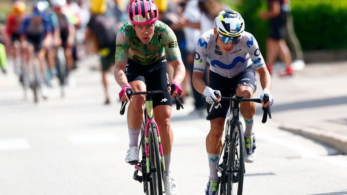 Einer Rubio en la etapa 17 del Giro de Italia