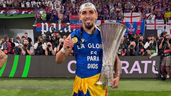 Los números de Daniel Muñoz en la histórica Conference League con el Crystal Palace