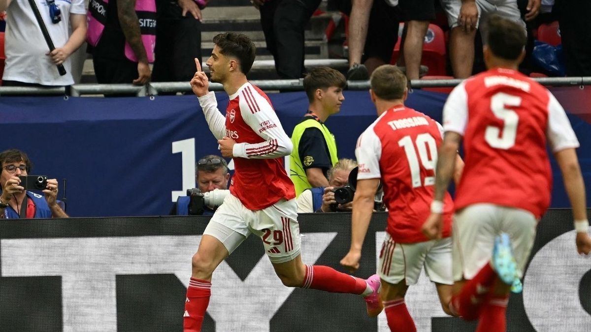 Kai Havertz marcó para Arsenal vs PSG en la final de la Champions
