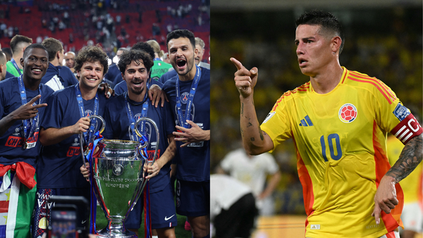 Selección Colombia contra el mejor jugador de la final de la Champions League