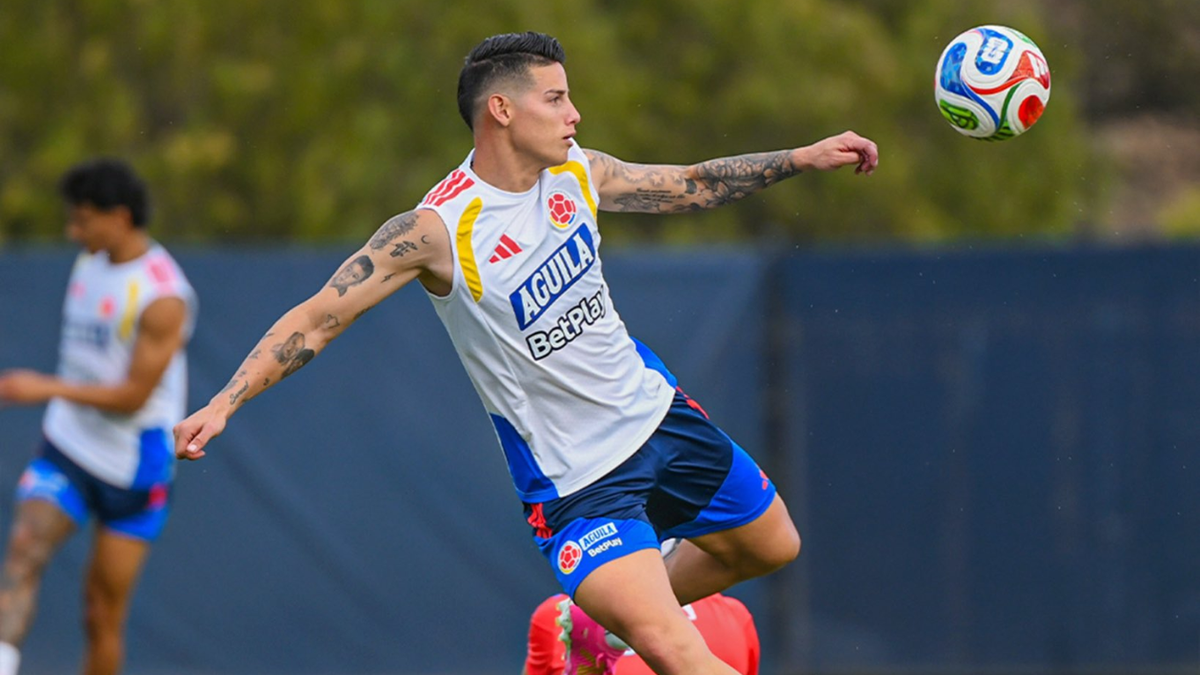 James con la tricolor.