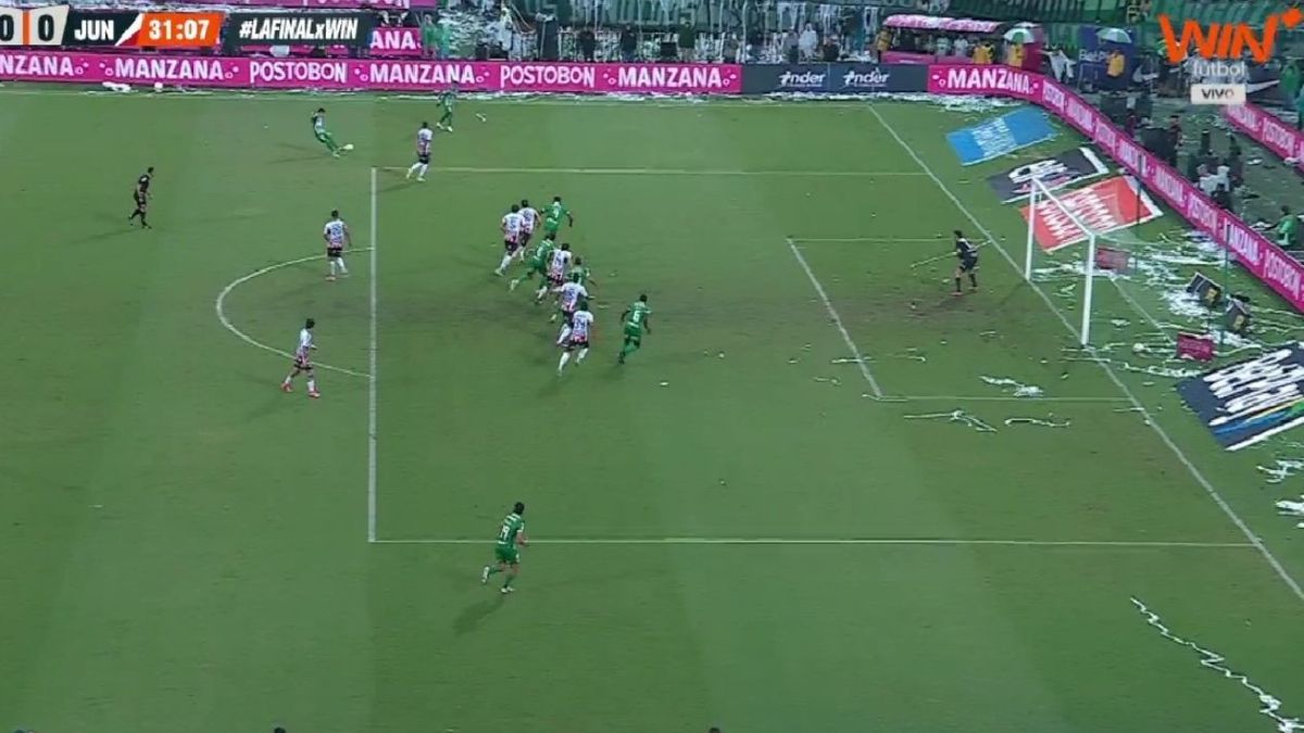 Fuera de lugar de Andrés Román en gol de Nacional