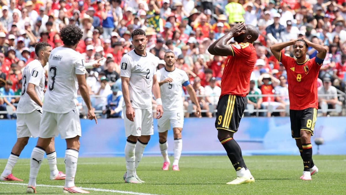 Sufrido empate entre Bélgica vs Egipto en la fecha 1 del Mundial
