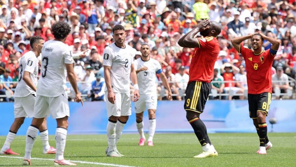 Bélgica rescató importante empate ante Egipto por un autogol