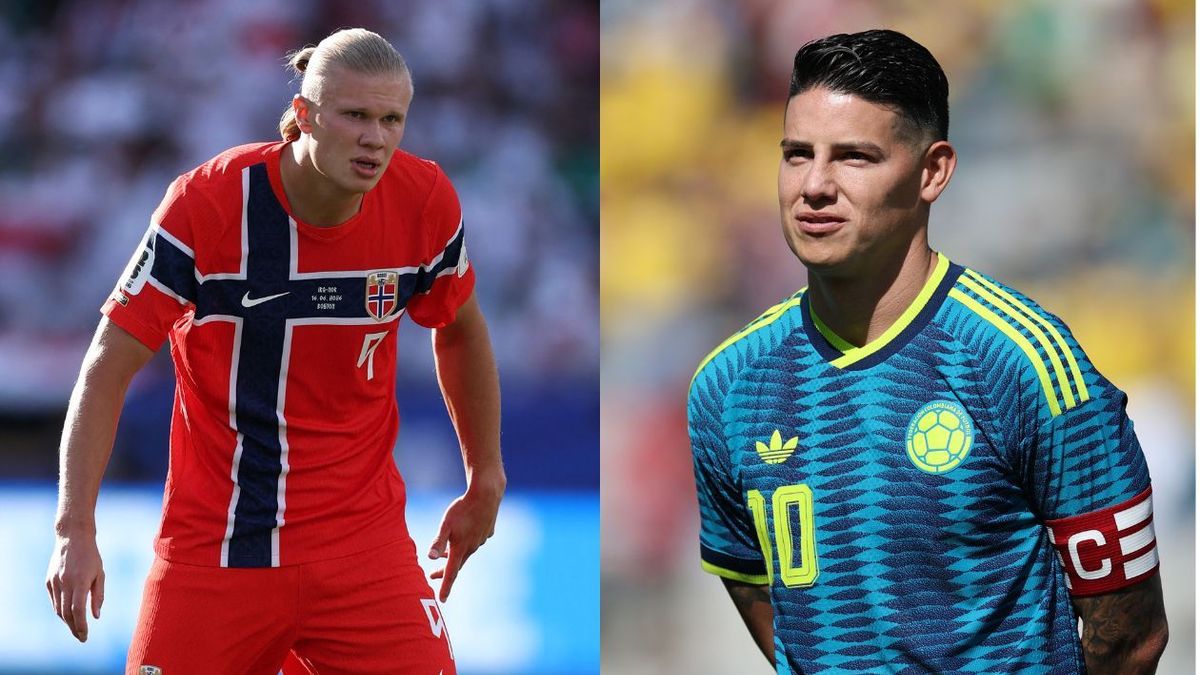 Erling Haaland habló sobre James Rodríguez en pleno Mundial