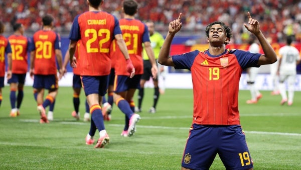 VIDEO - Apareció Lamine Yamal: gol de España 1-0 Arabia Saudita