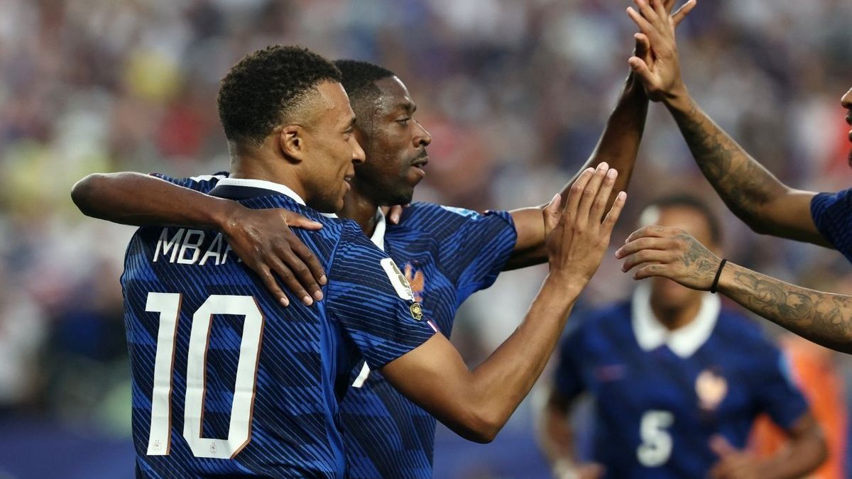 Kylian Mbappé marcó en el triunfo de Francia sobre Irak.