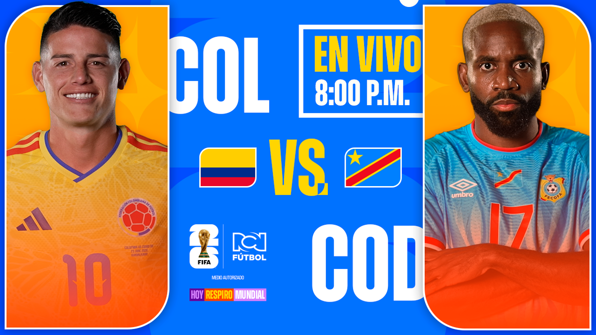 Colombia Vs Congo: hora y dónde VER EN VIVO la Copa de Mundo