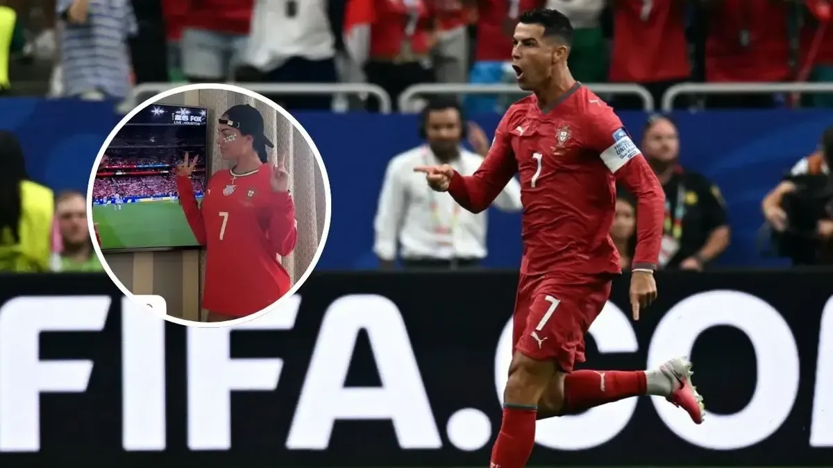 La foto de Georgina que incendió las redes tras el gol de Cristiano Ronaldo