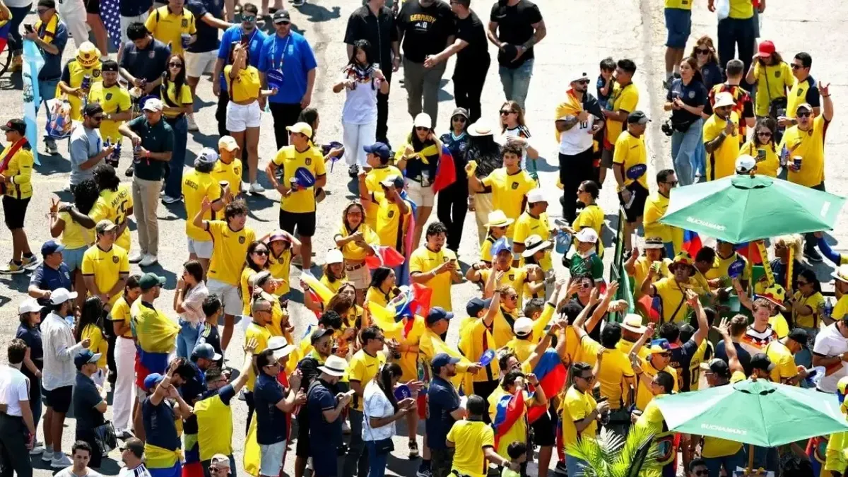 Hinchas de Ecuador.