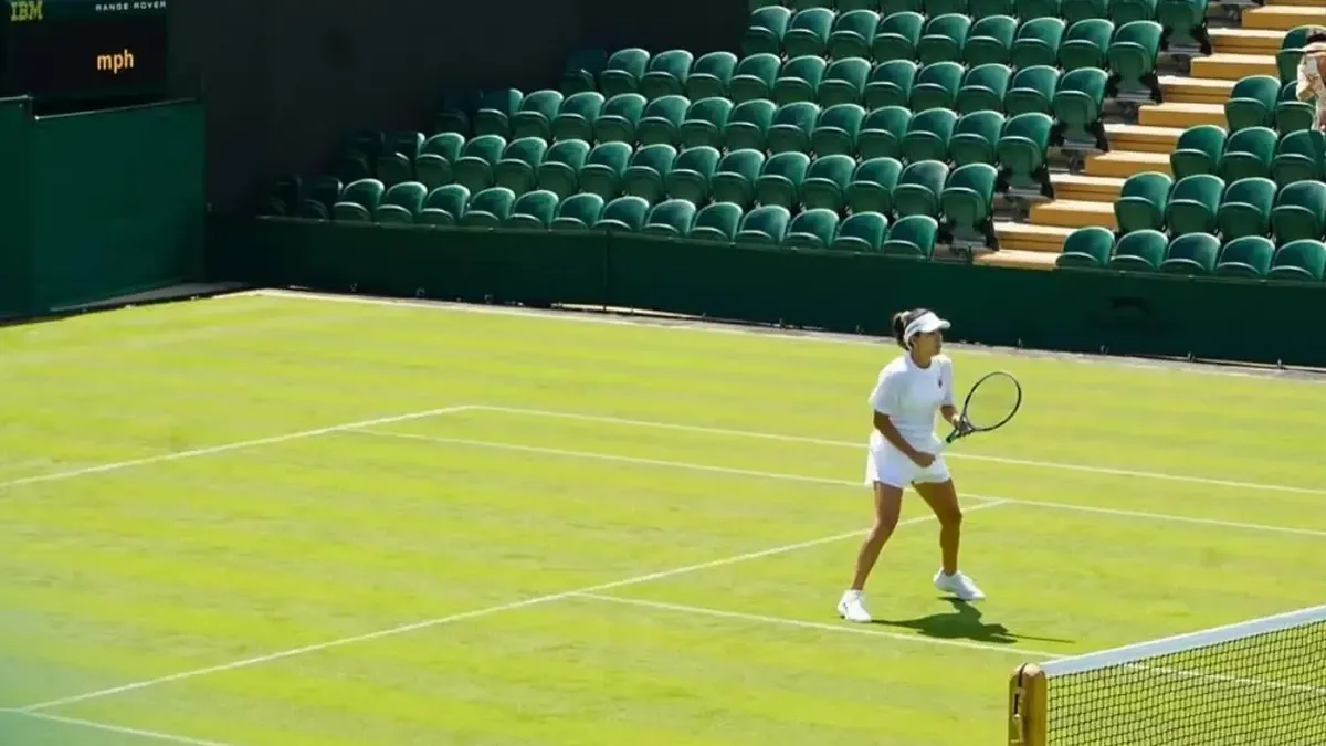 Camila Osorio en Wimbledon 2026.