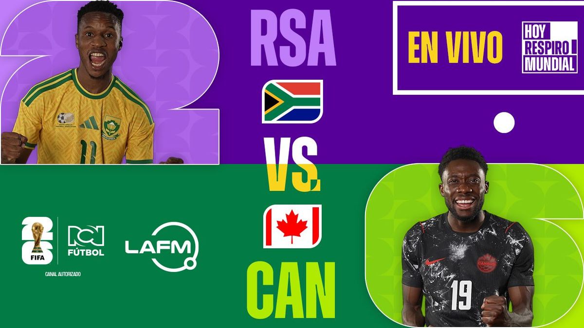 Sudáfrica vs Canadá en vivo por los 16avos del Mundial - Canal RCN