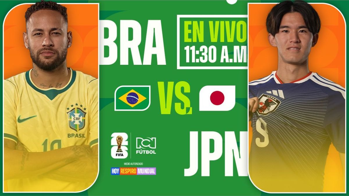 ¿Cómo VER EN VIVO Brasil vs Japón por la Copa del Mundo?
