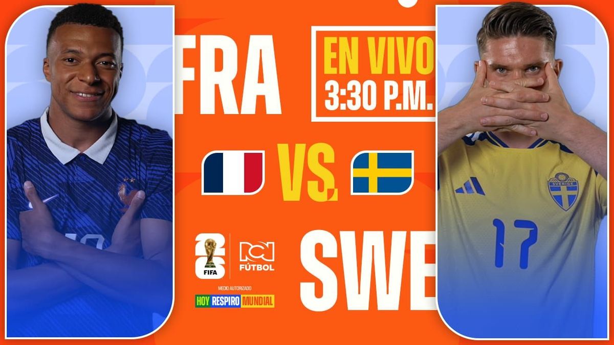EN VIVO Francia vs. Suecia.