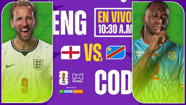 EN VIVO Inglaterra vs. RD Congo | 16avos. Copa del Mundo 2026