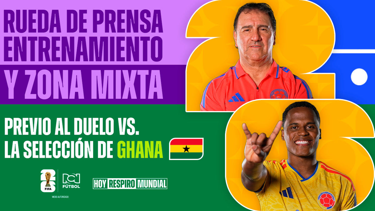 Rueda de prensa previo al Colombia Vs Ghana