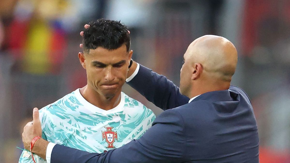 Cristiano Ronaldo no se fue contento del duelo contra Croacia