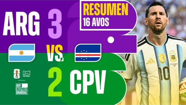 [Video] Argentina sufrió de más ante la valiente Cabo Verde, pero avanzó a octavos de final