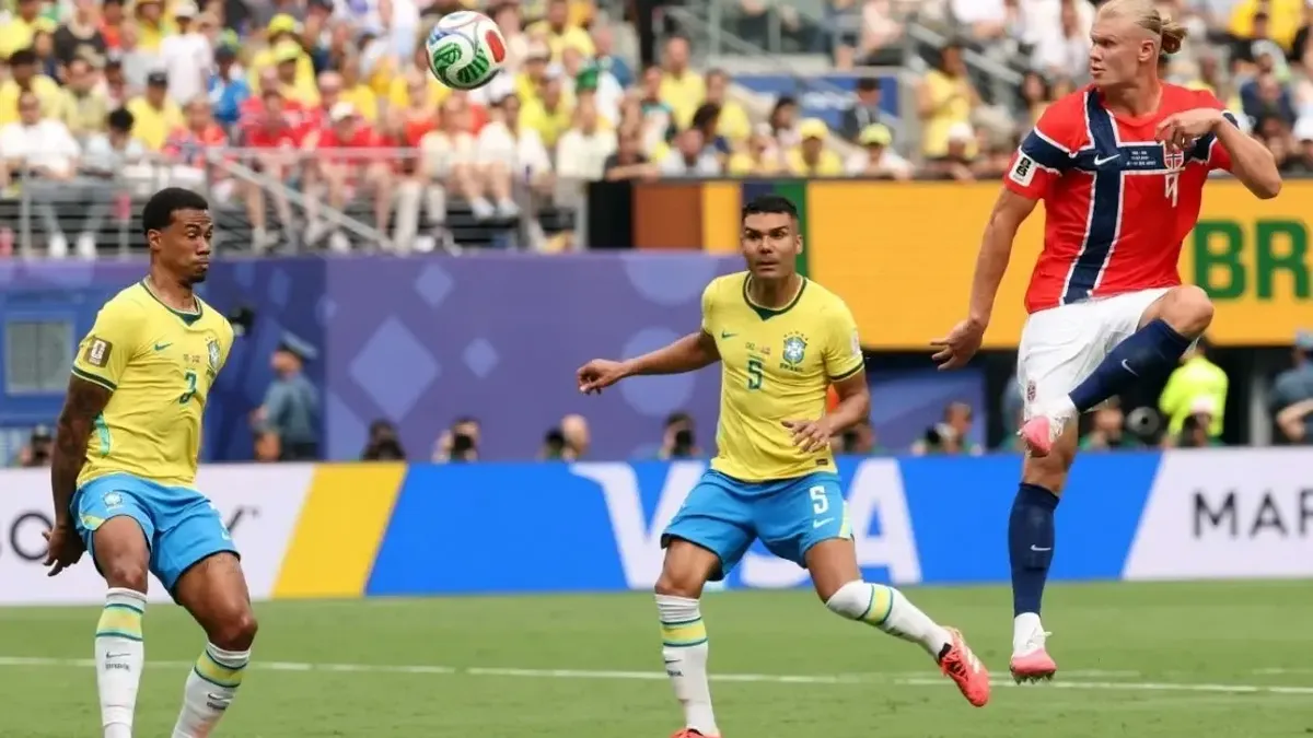 Haaland apareció contra Brasil.