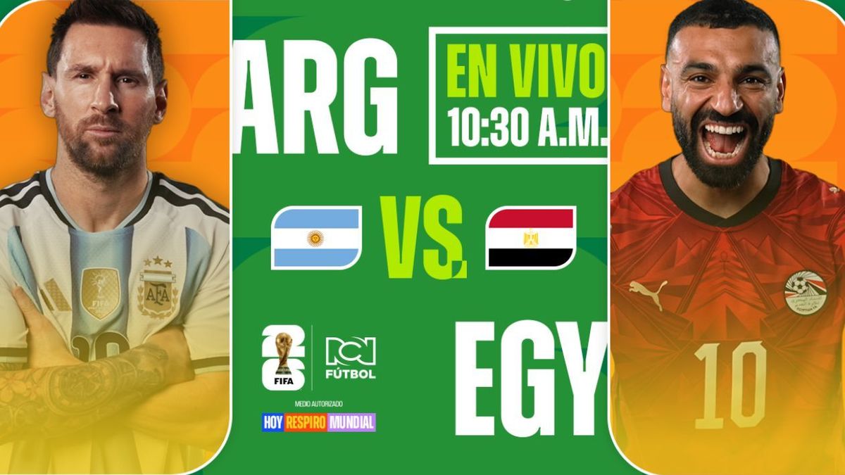 Argentina vs Egipto en vivo por los 8vos de final del Mundial