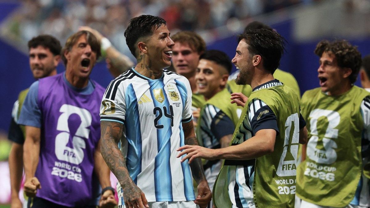 Enzo Fernández tras la victoria de Argentina