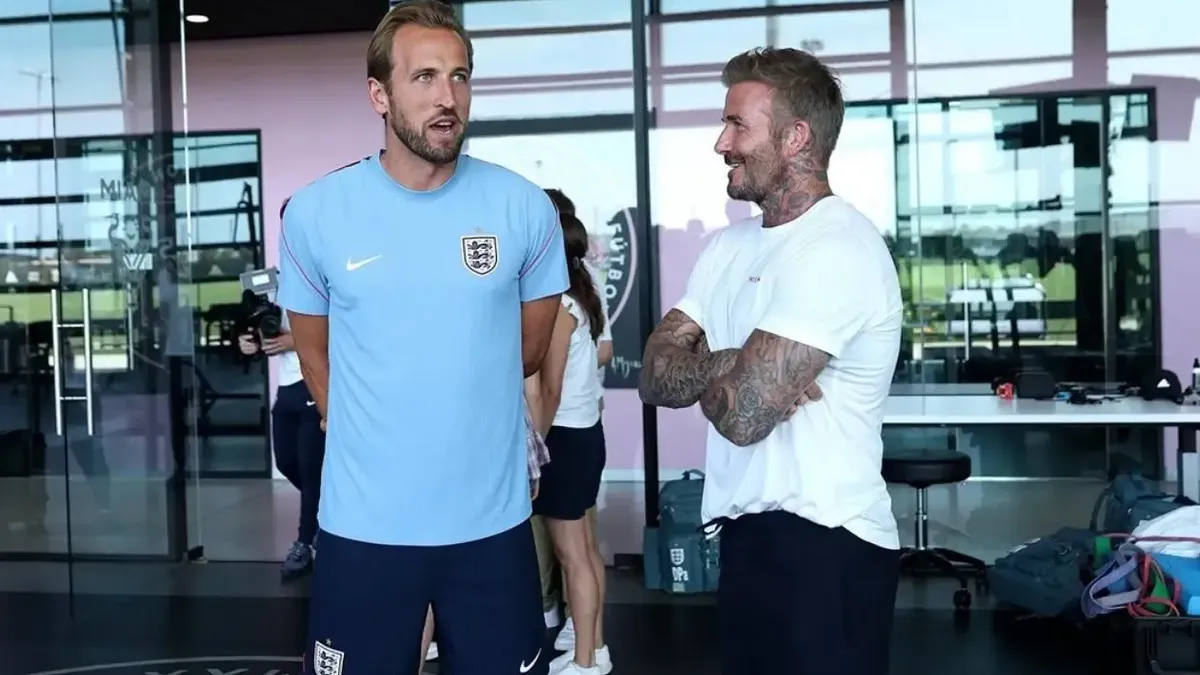 Beckham y Kane juntos: la imagen que ilusiona a Inglaterra antes del duelo mundialista