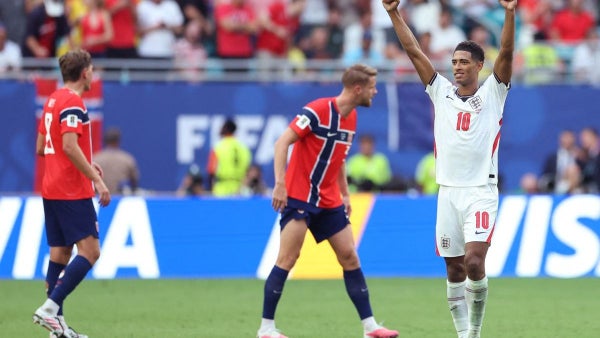 Inglaterra se quedó con el paso a semifinales tras vencer a Noruega con Bellingham inspirado