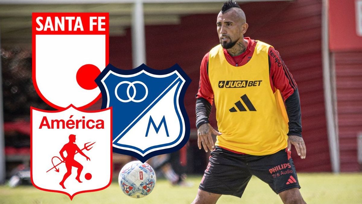 Arturo Vidal está en Colombia entrenando con un grande del FPC